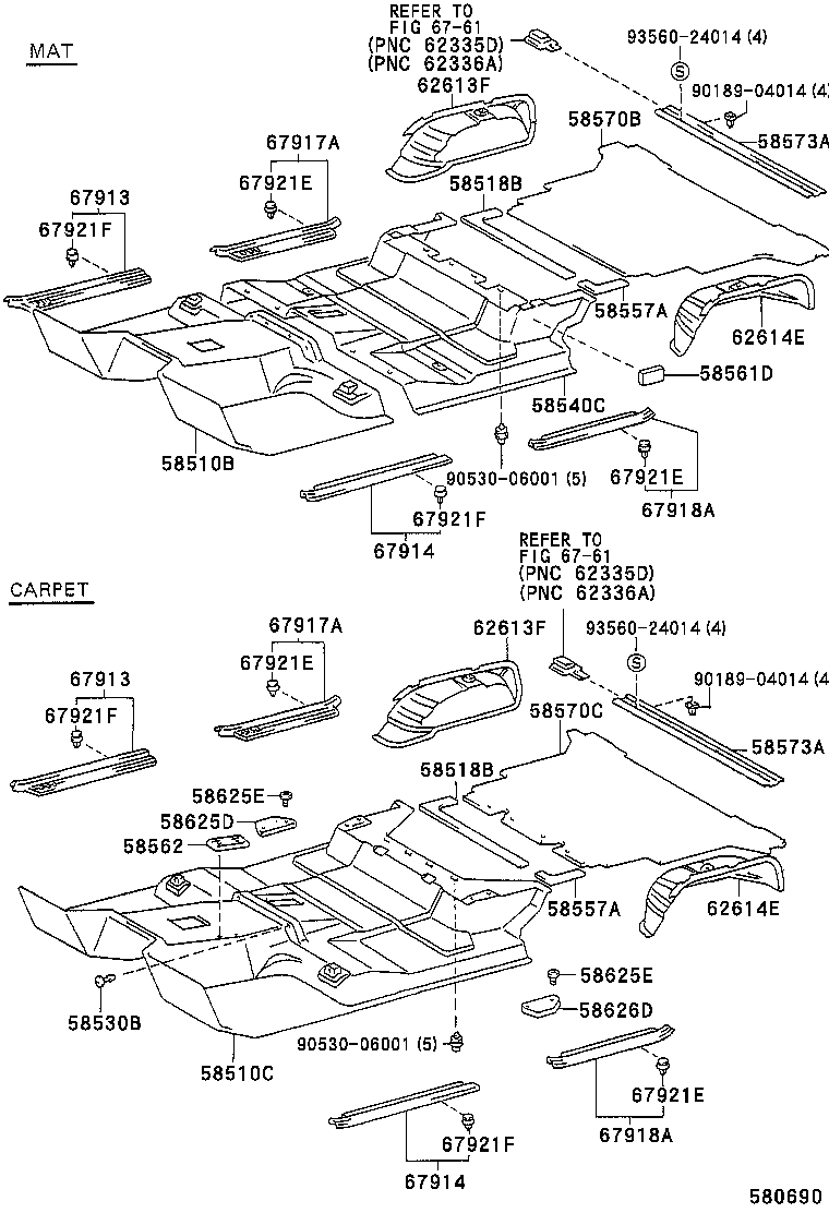  LAND CRUISER 70 |  FLOOR MAT SILENCER PAD