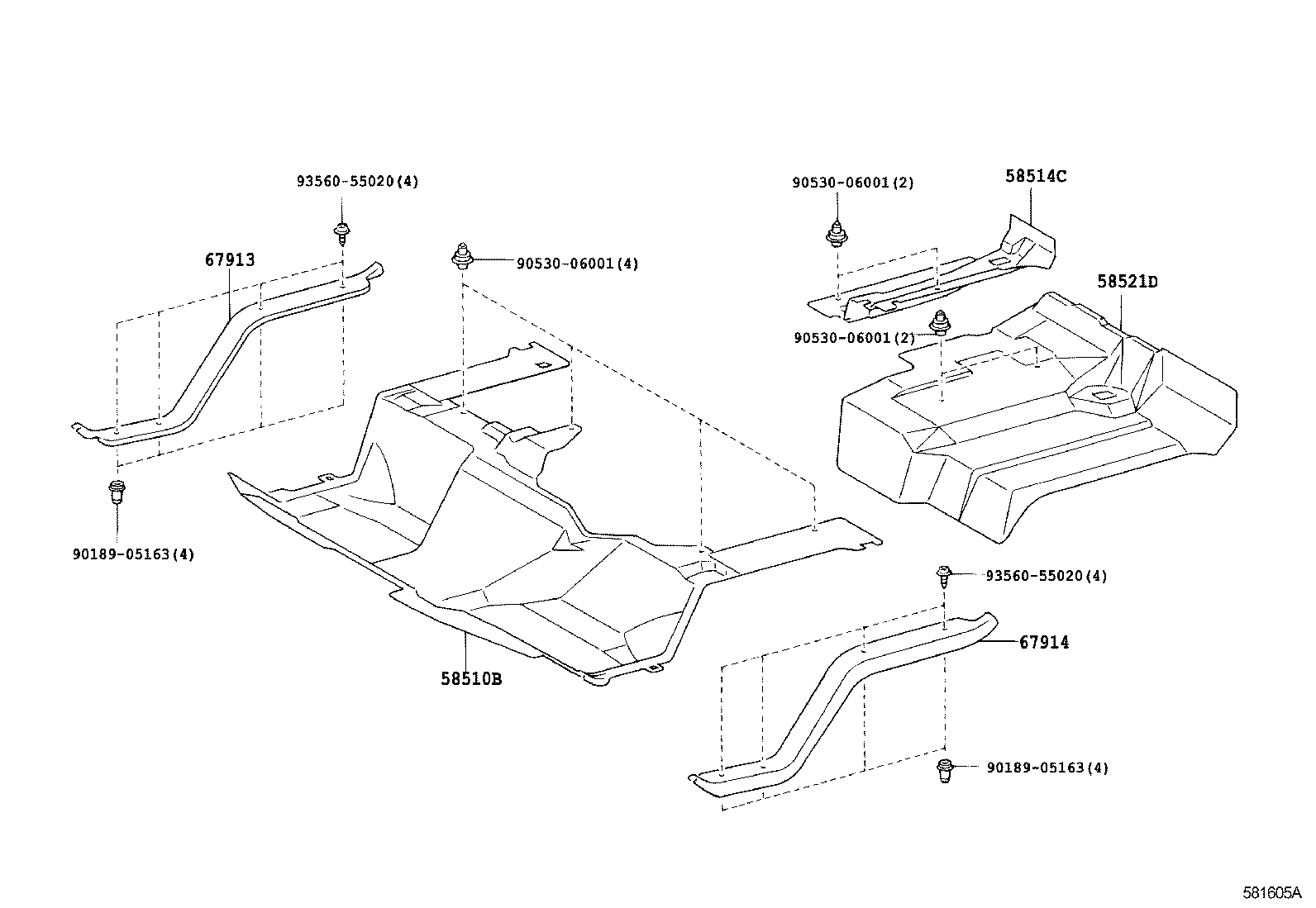  DYNA |  FLOOR MAT SILENCER PAD