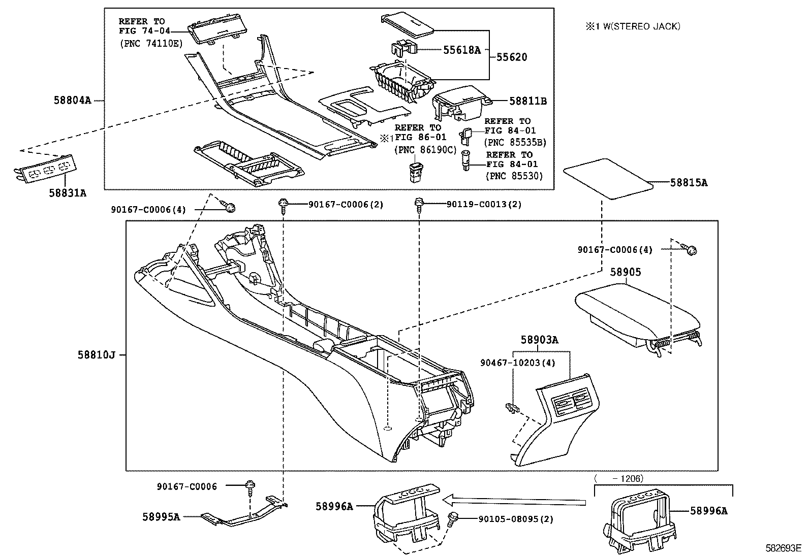  CAMRY CHINA |  CONSOLE BOX BRACKET