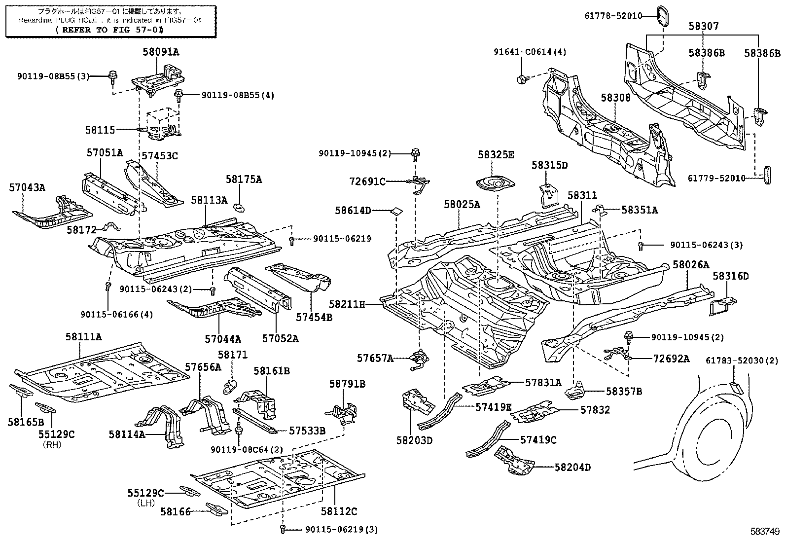  RACTIS |  FLOOR PAN LOWER BACK PANEL