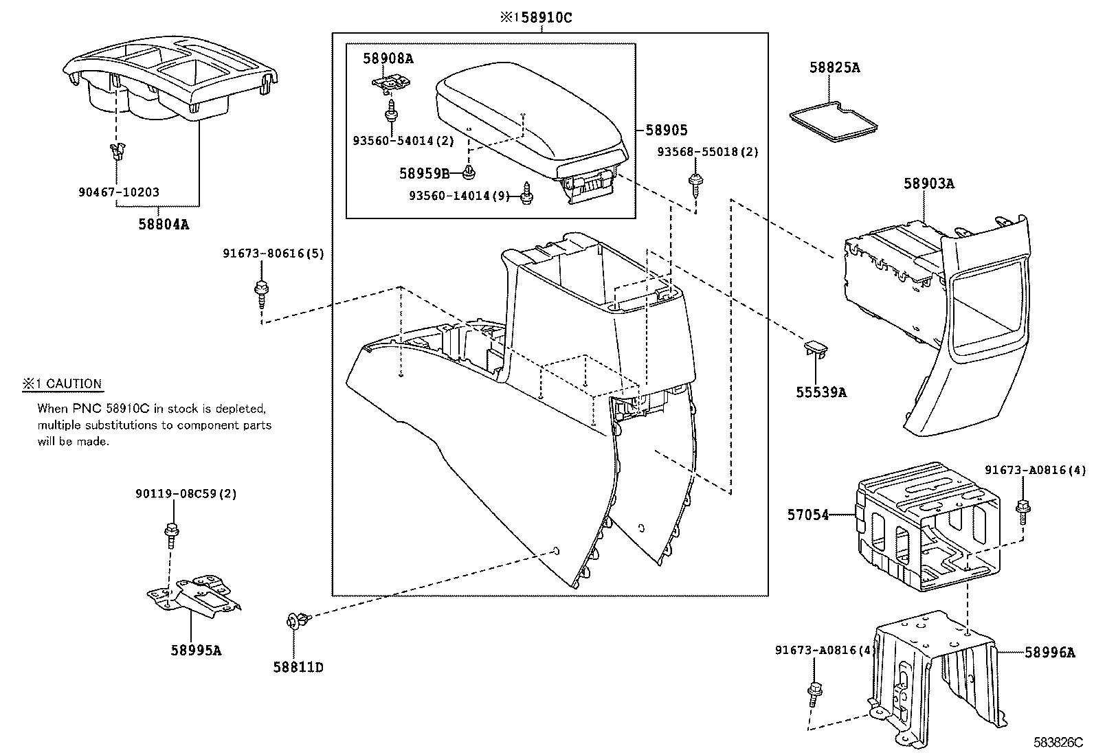  RUKUS |  CONSOLE BOX BRACKET