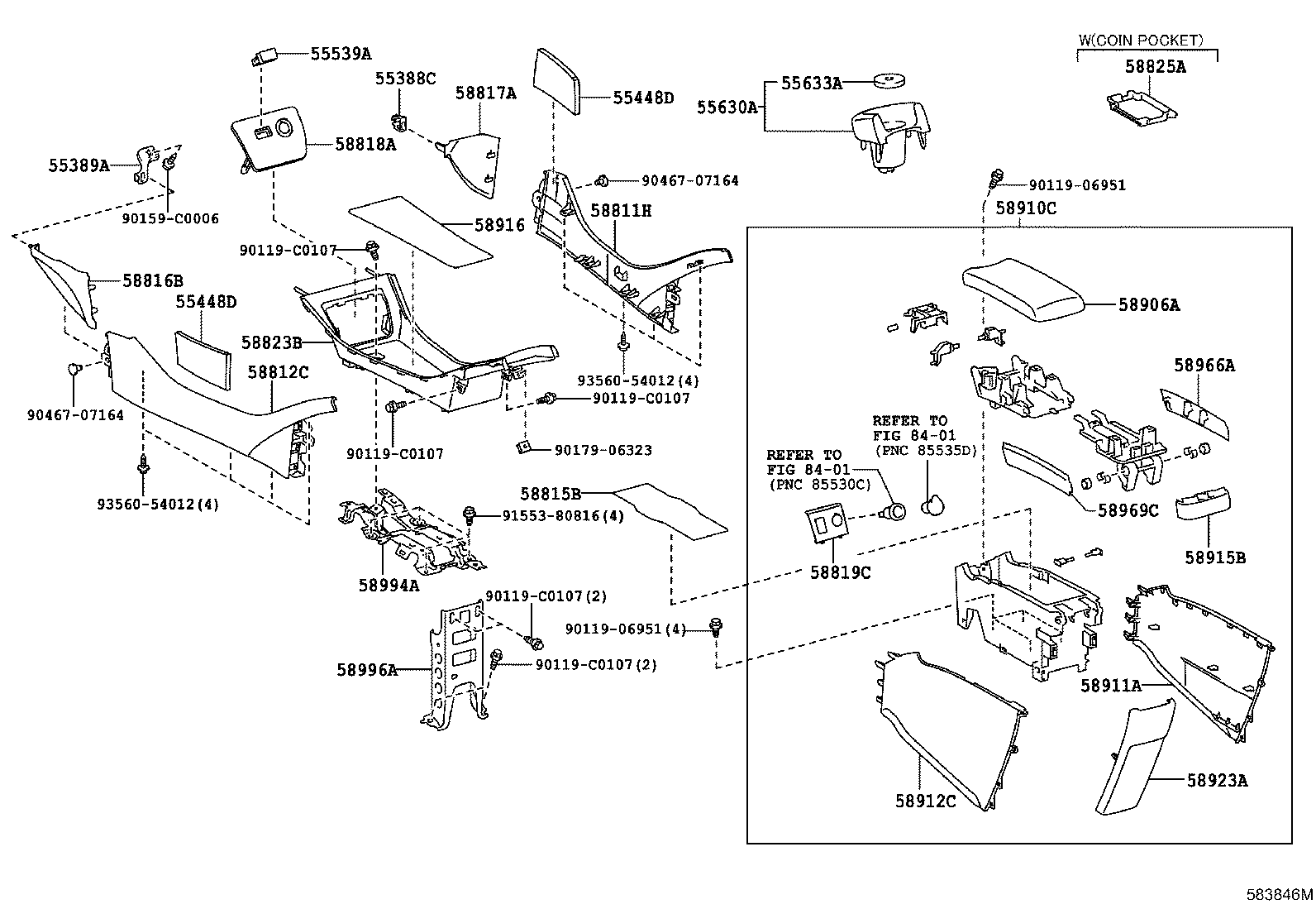  PRIUS CHINA |  CONSOLE BOX BRACKET