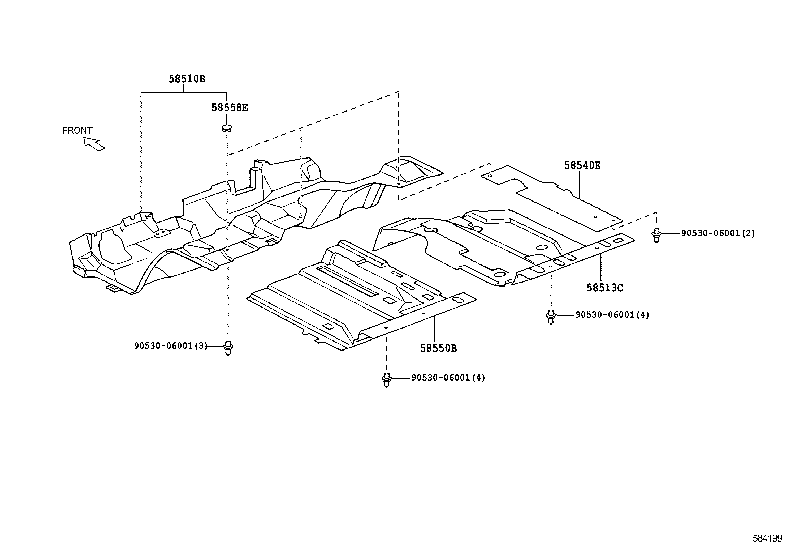  DYNA |  FLOOR MAT SILENCER PAD