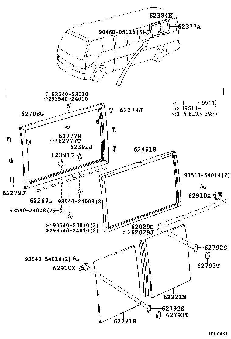  COASTER |  SIDE WINDOW