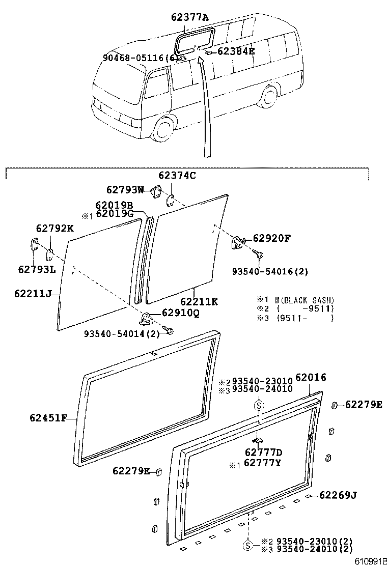  COASTER |  SIDE WINDOW