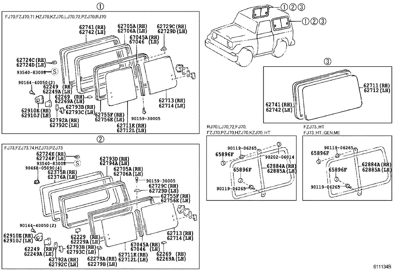  LAND CRUISER 70 |  SIDE WINDOW