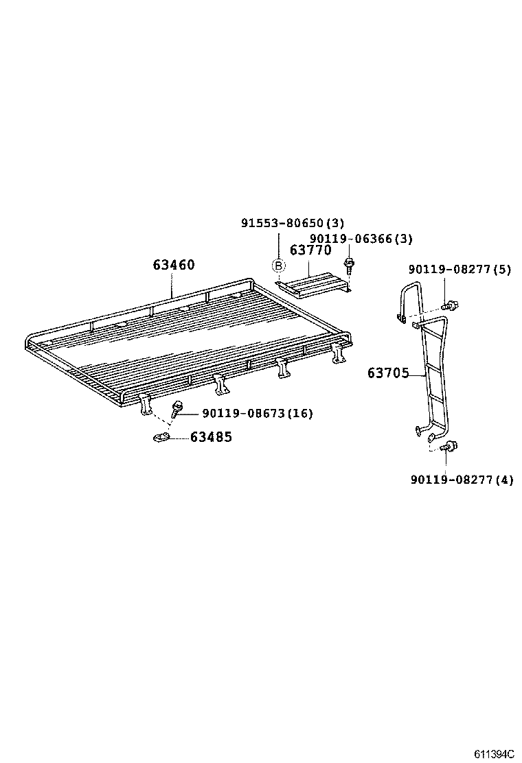 COASTER |  ROOF PANEL BACK PANEL