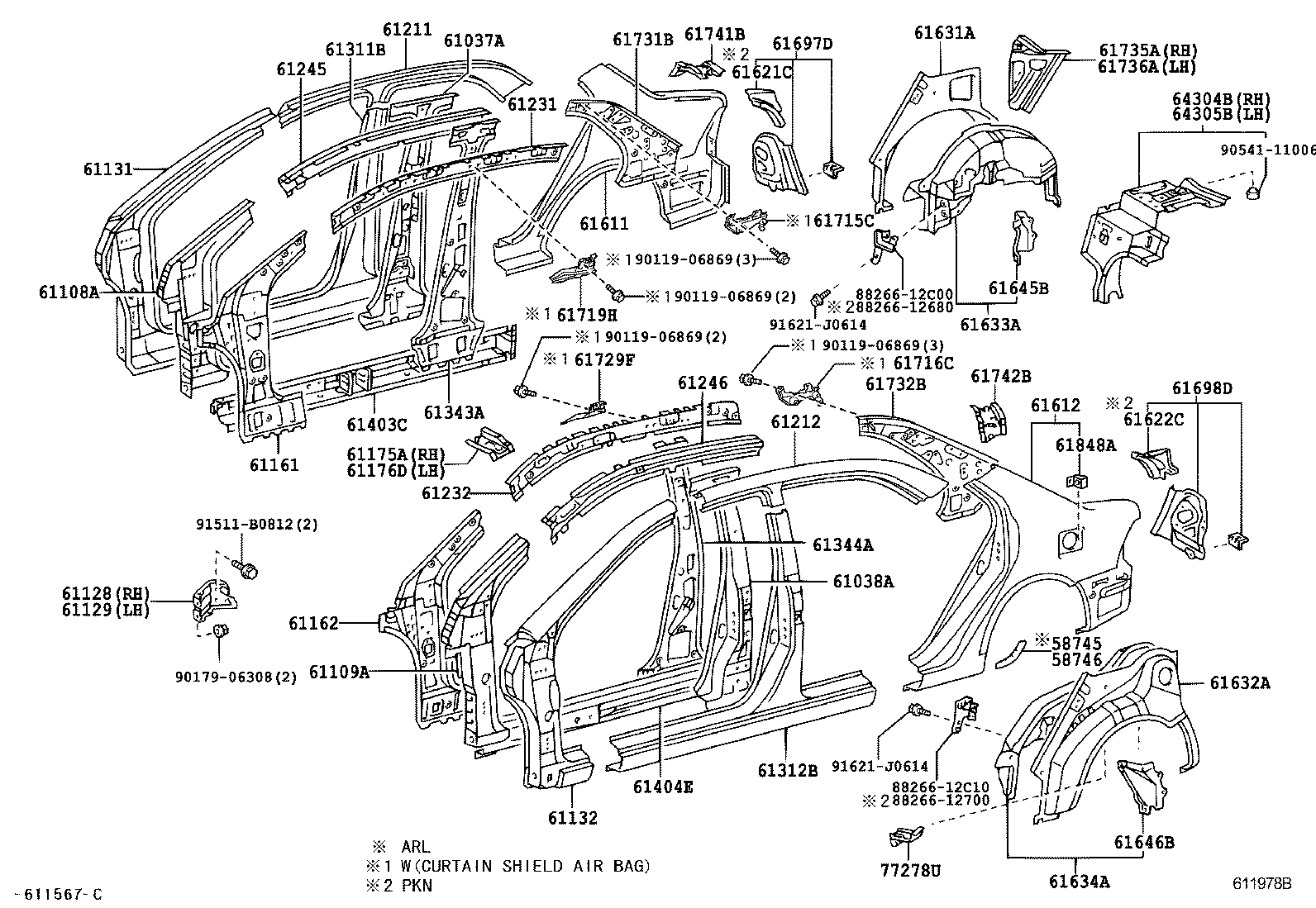  COROLLA |  SIDE MEMBER