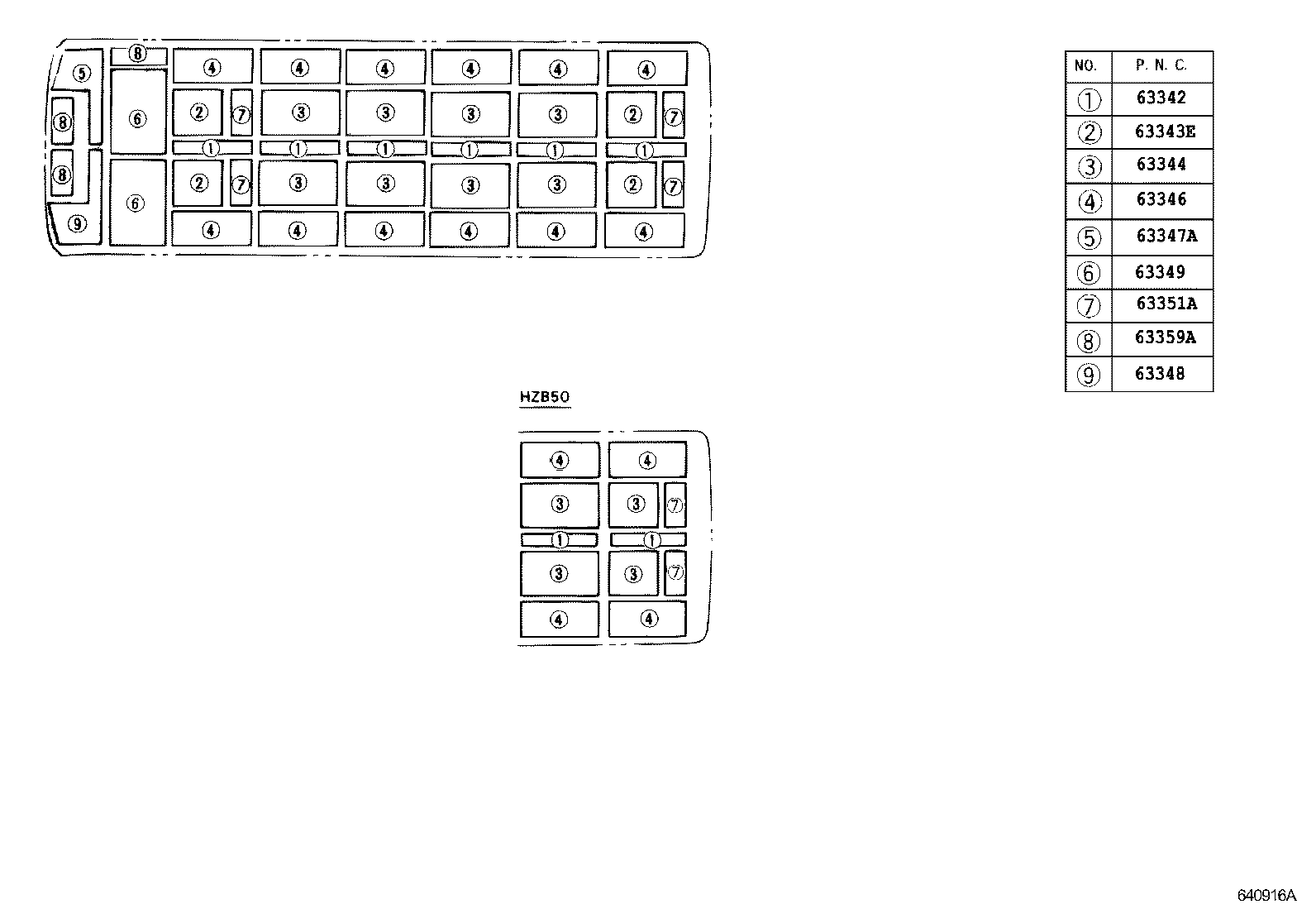  COASTER |  ROOF HEADLINING SILENCER PAD