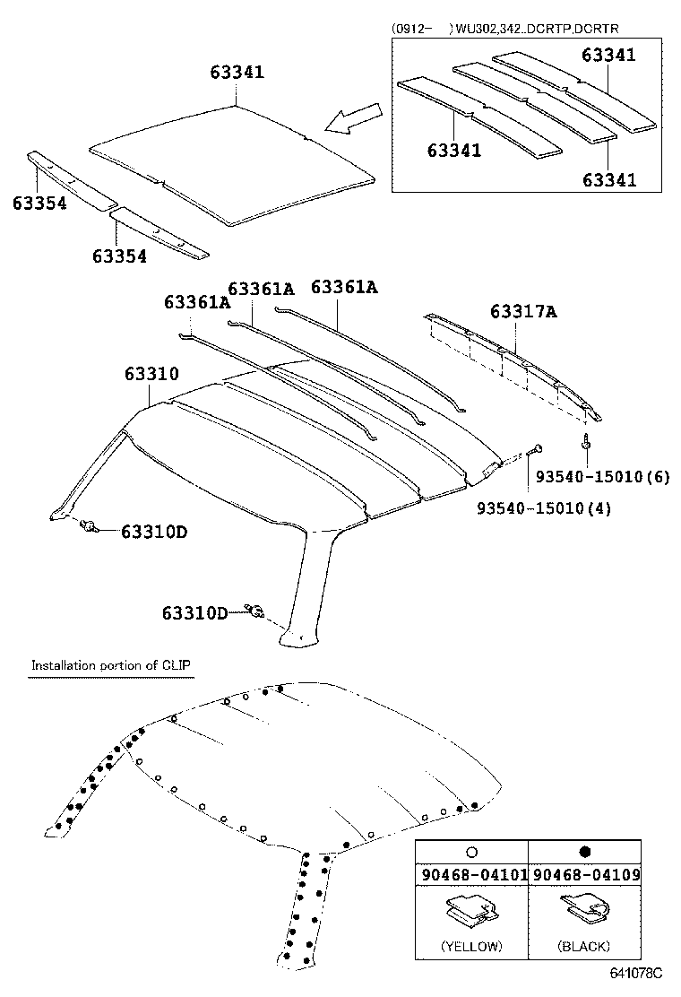  DYNA |  ROOF HEADLINING SILENCER PAD
