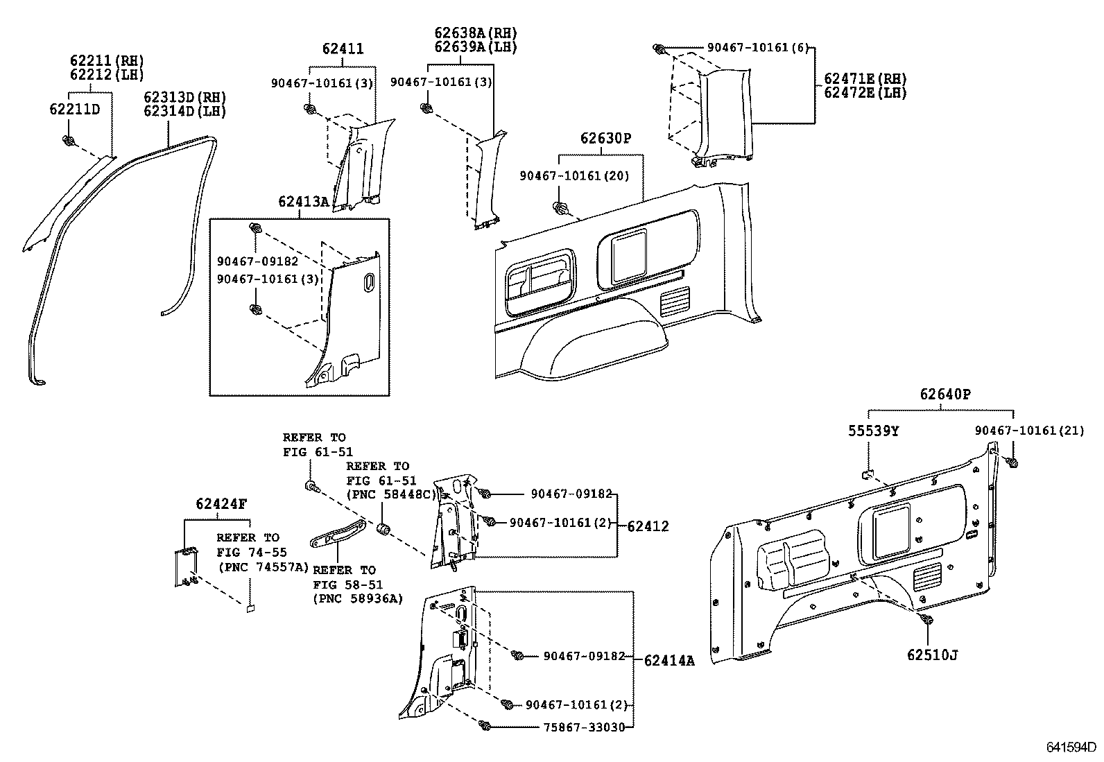  HIACE |  INSIDE TRIM BOARD