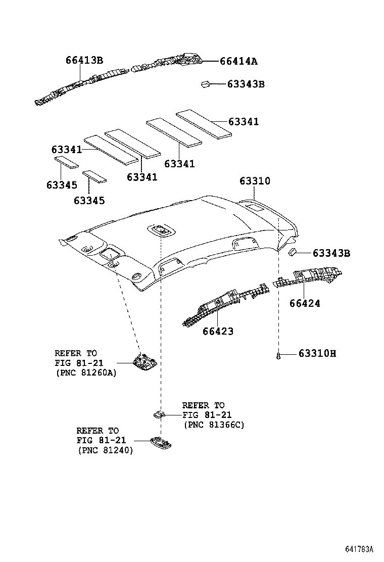  YARIS ASIA |  ROOF HEADLINING SILENCER PAD