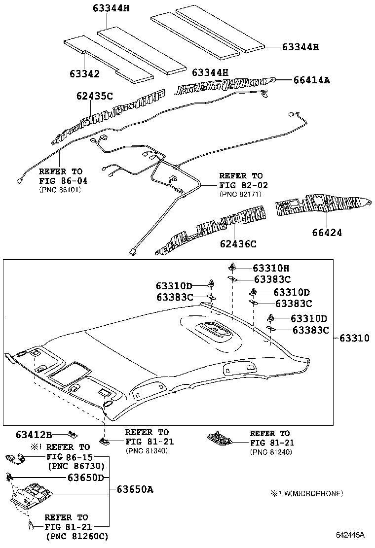  CAMRY HYBRID ASIA |  ROOF HEADLINING SILENCER PAD