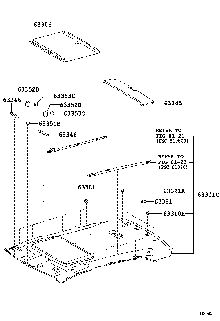  CROWN CHINA |  ROOF HEADLINING SILENCER PAD