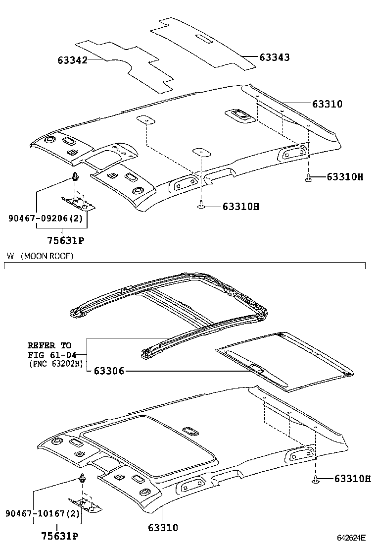  PRIUS CHINA |  ROOF HEADLINING SILENCER PAD