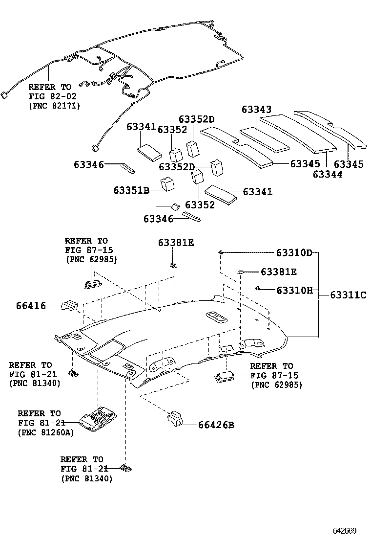  CROWN |  ROOF HEADLINING SILENCER PAD
