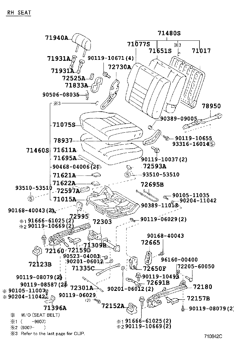  LAND CRUISER 70 |  SEAT SEAT TRACK