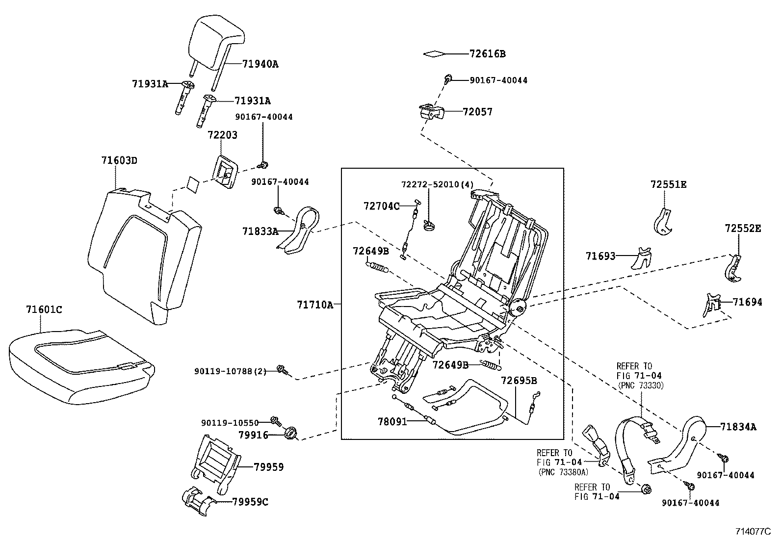  RACTIS |  REAR SEAT SEAT TRACK