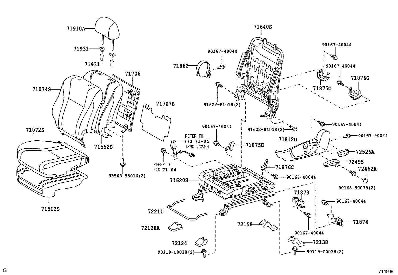  CAMRY CHINA |  FRONT SEAT SEAT TRACK