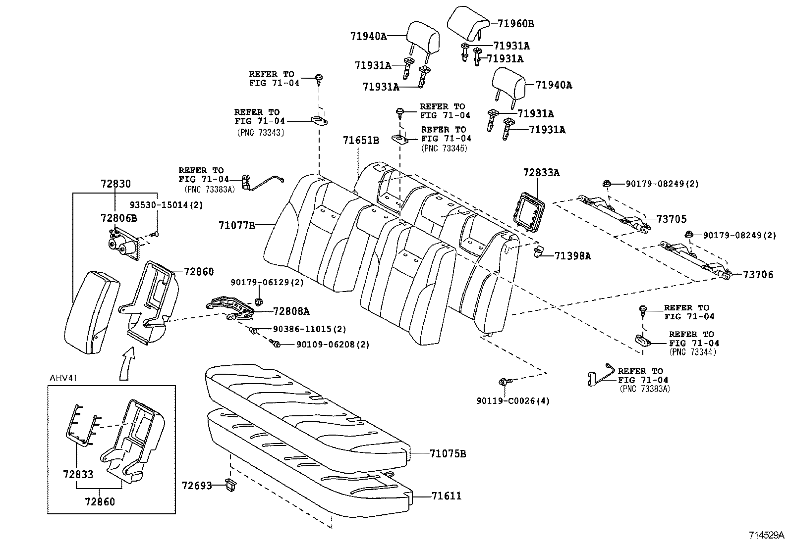  CAMRY CHINA |  REAR SEAT SEAT TRACK