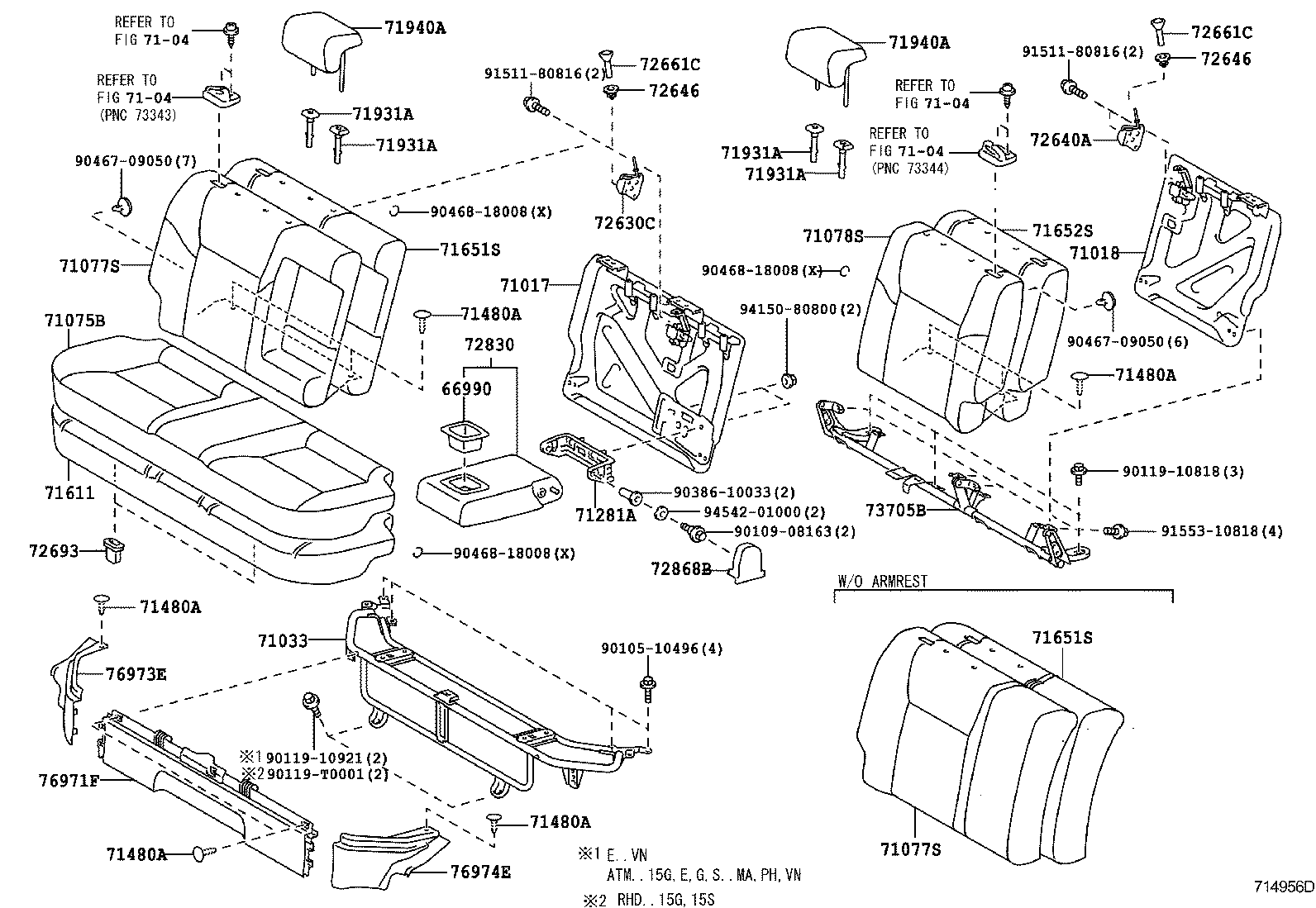  VIOS |  REAR SEAT SEAT TRACK