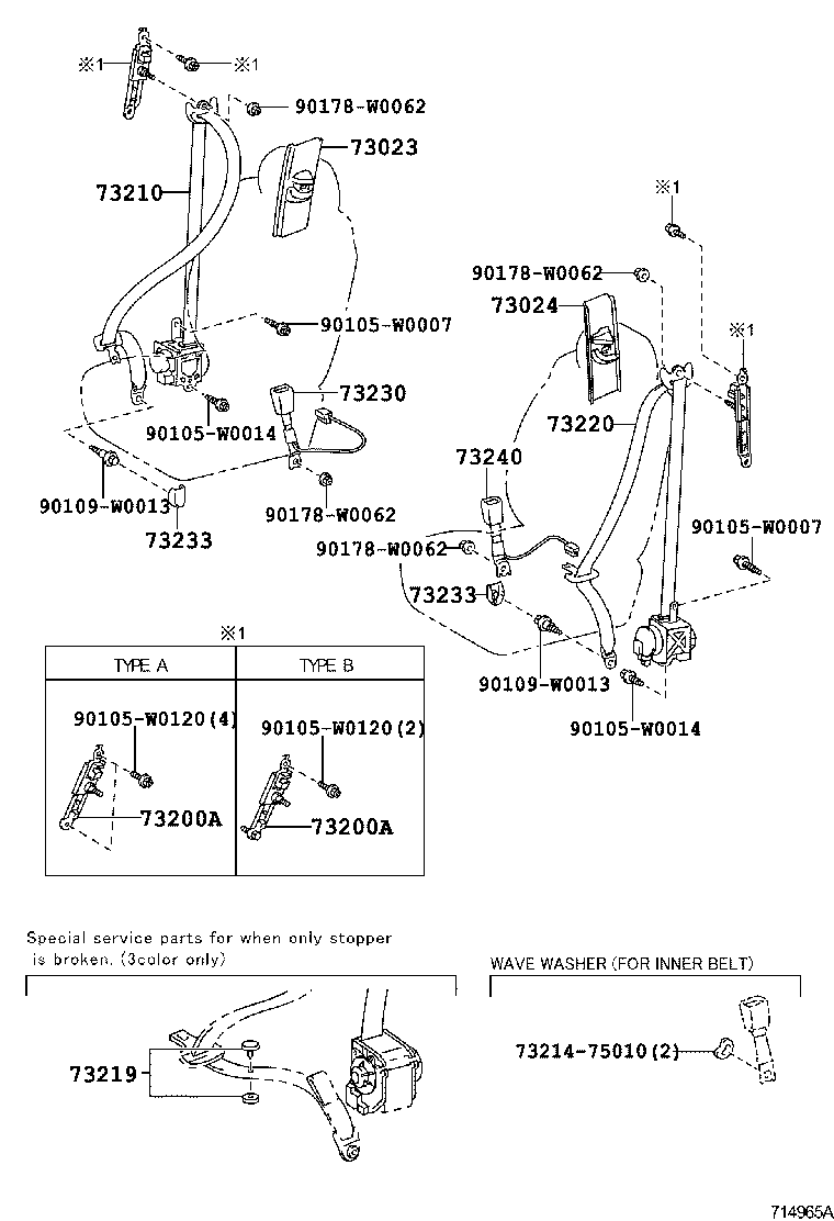  AURIS UKP |  SEAT BELT CHILD RESTRAINT SEAT