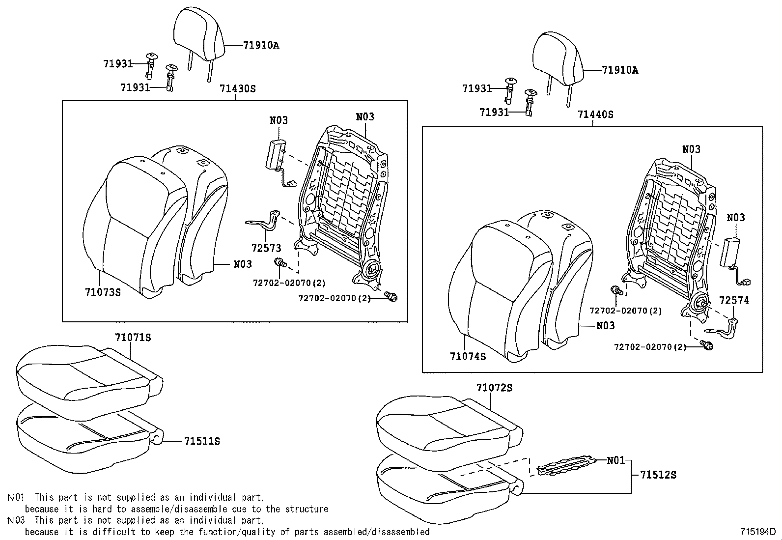  AURIS UKP |  FRONT SEAT SEAT TRACK