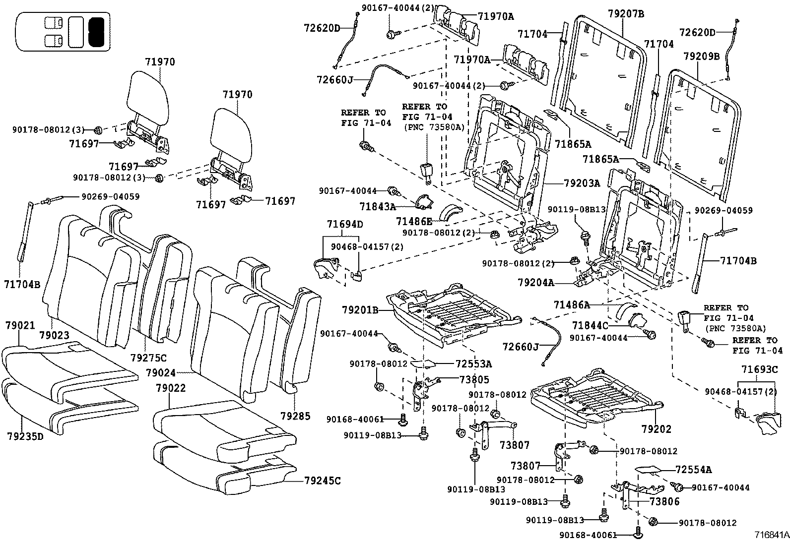  HIGHLANDER CHINA |  REAR SEAT SEAT TRACK