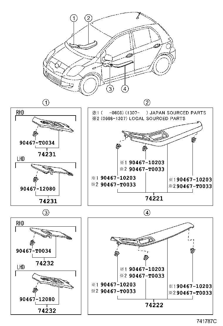  YARIS ASIA |  ARMREST VISOR