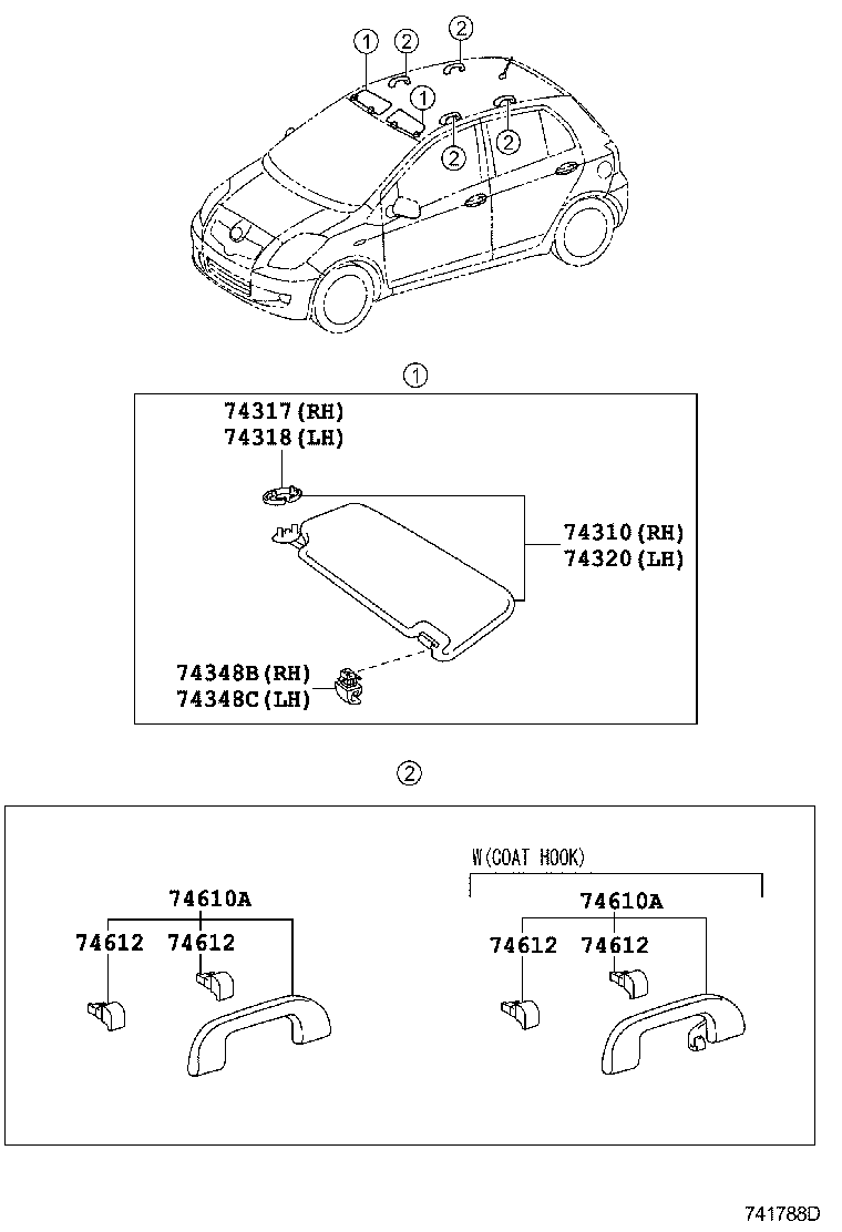  YARIS ASIA |  ARMREST VISOR
