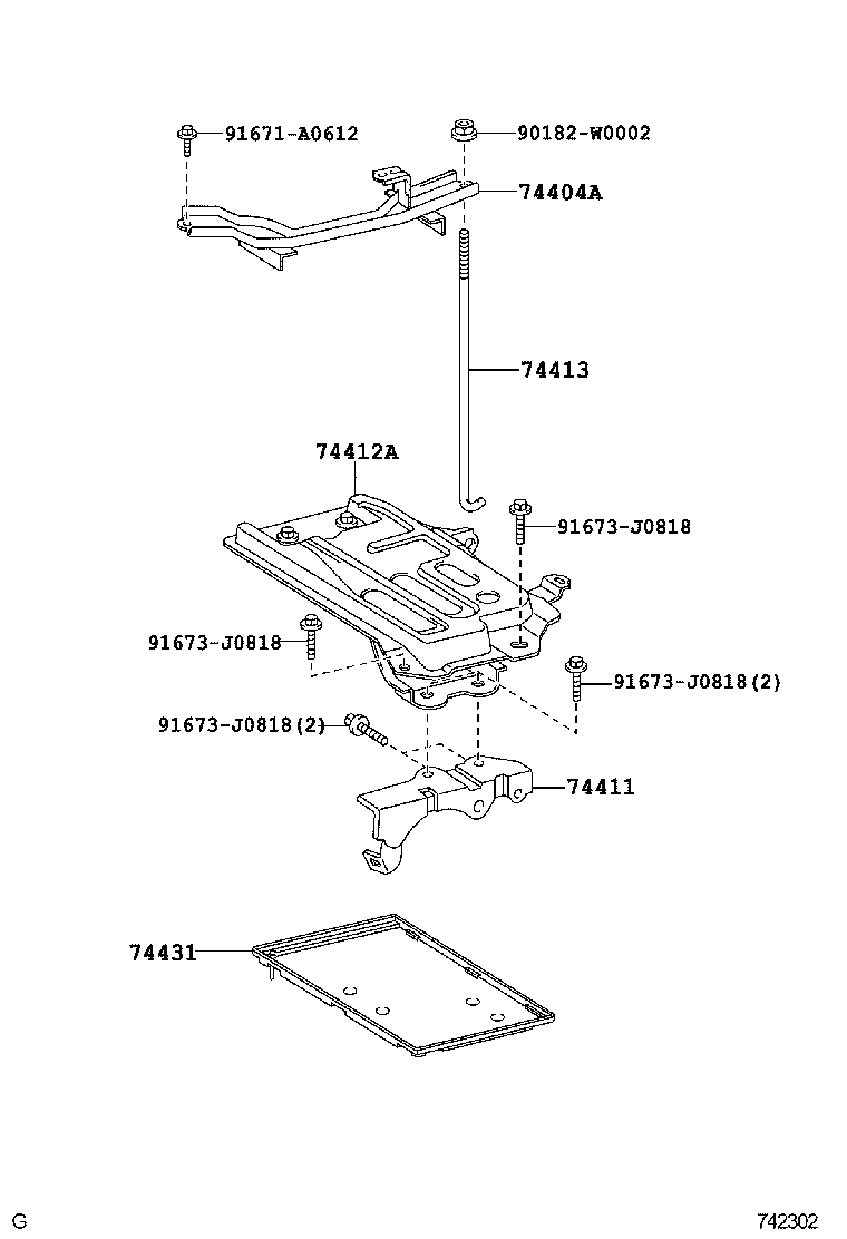  AURIS UKP |  BATTERY CARRIER