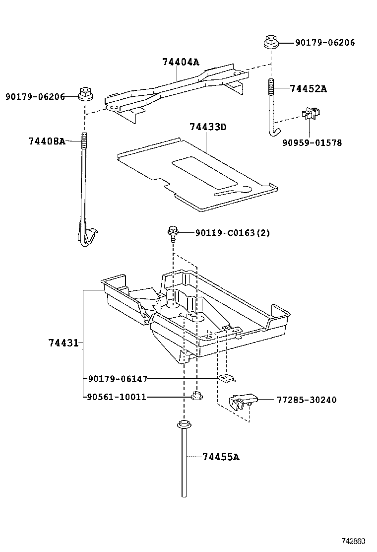  CROWN CHINA |  BATTERY CARRIER