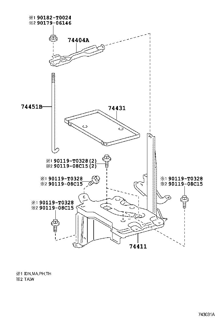  YARIS ASIA |  BATTERY CARRIER