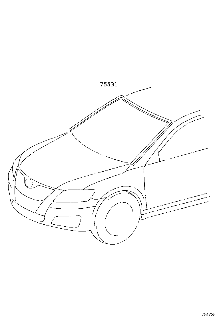  CAMRY CHINA |  FRONT MOULDING