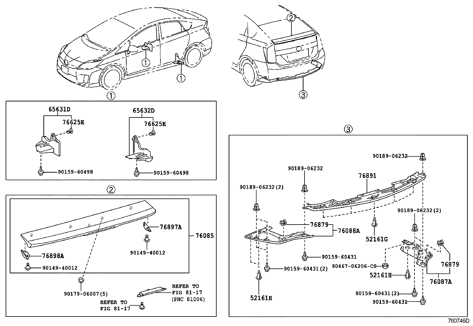  PRIUS CHINA |  MUDGUARD SPOILER