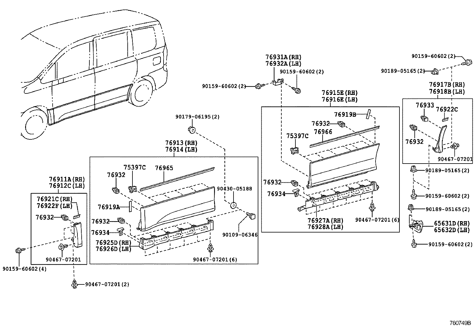  NOAH |  SPOILER SIDE MUDGUARD