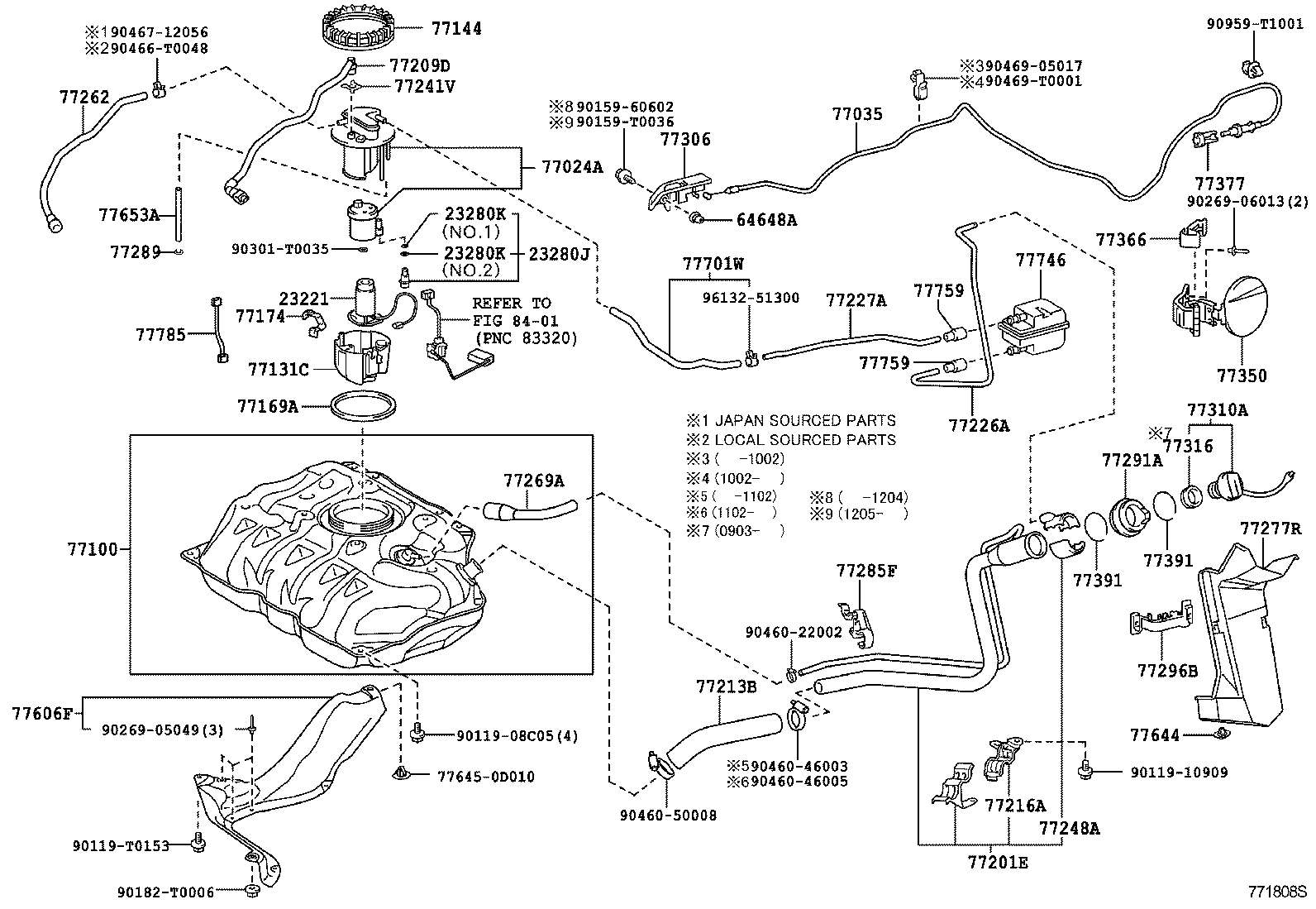  YARIS ASIA |  FUEL TANK TUBE