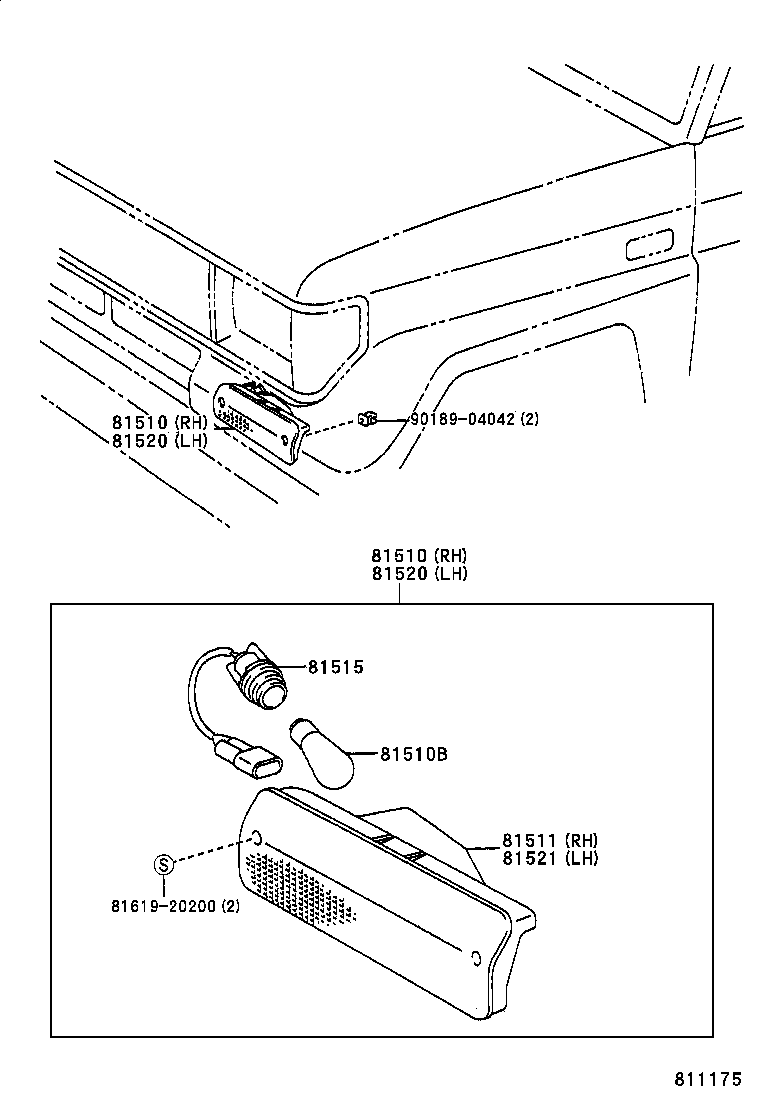  LAND CRUISER 70 |  FRONT TURN SIGNAL LAMP