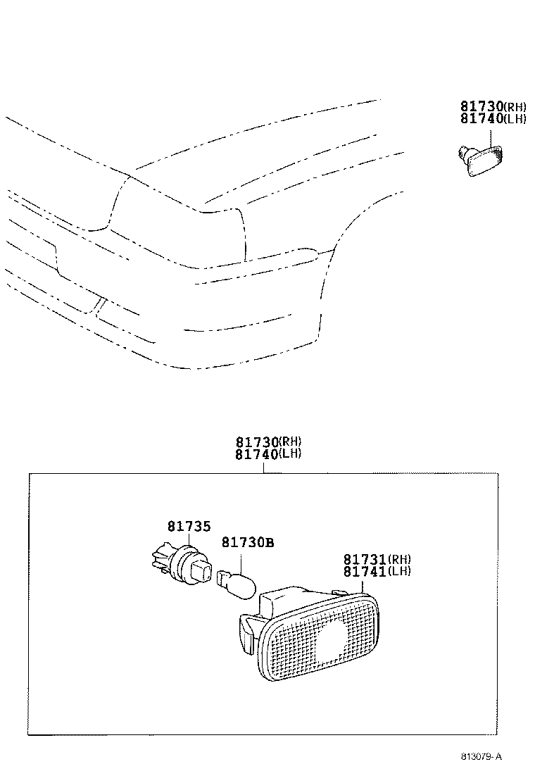 CROWN COMFORT |  SIDE TURN SIGNAL LAMP OUTER MIRROR LAMP