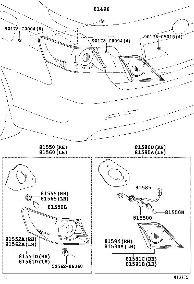  CAMRY CHINA |  REAR COMBINATION LAMP
