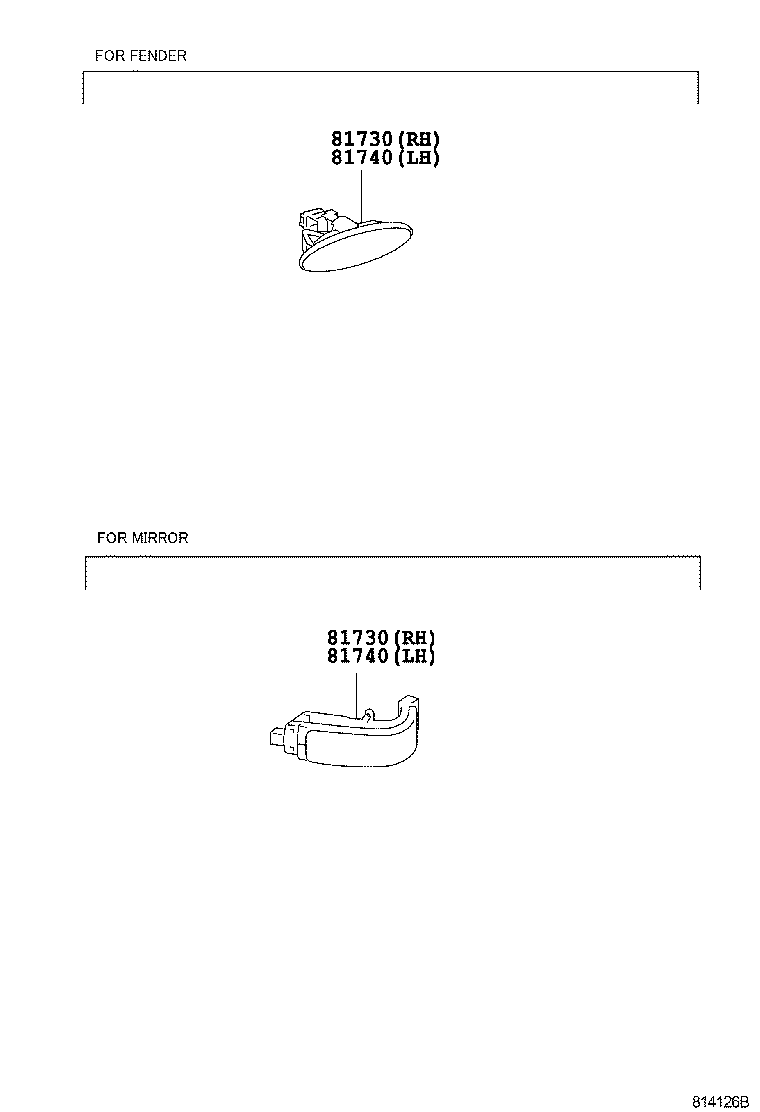  AURIS UKP |  SIDE TURN SIGNAL LAMP OUTER MIRROR LAMP