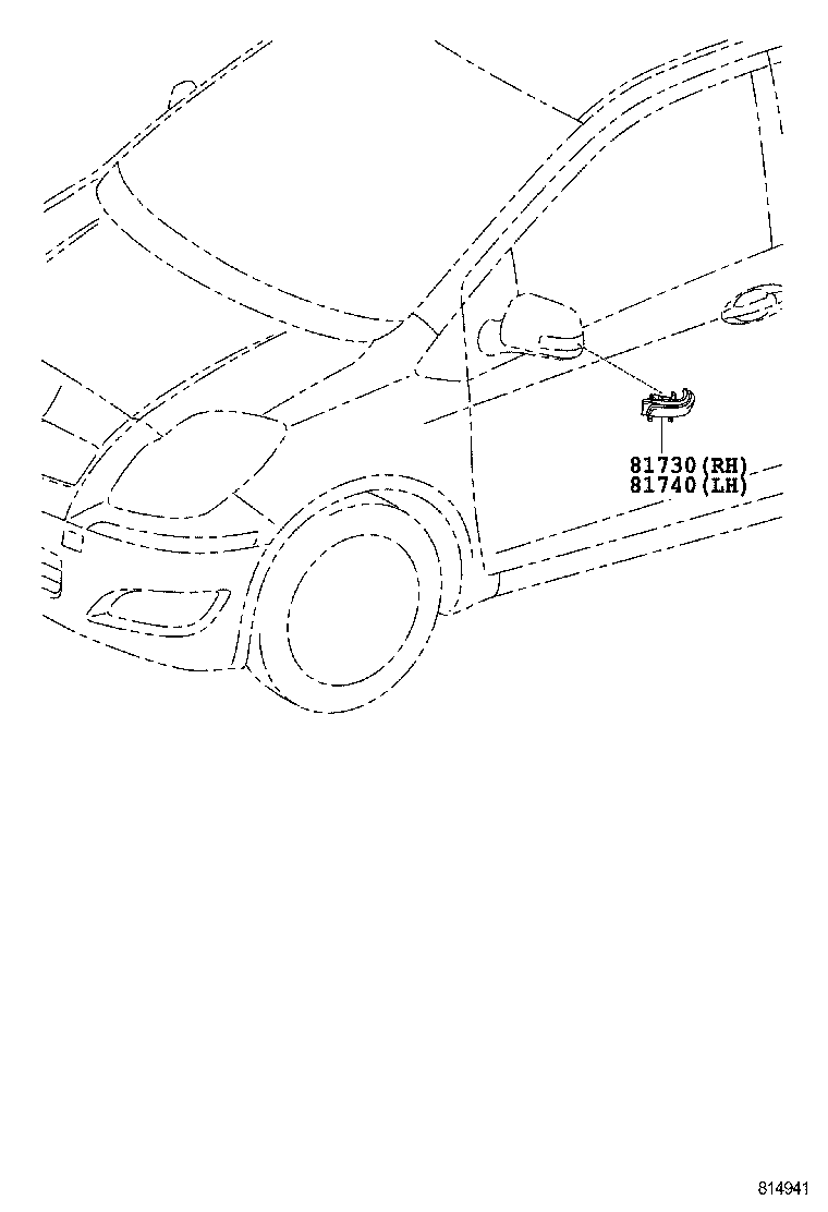 YARIS ASIA | SIDE TURN SIGNAL LAMP OUTER MIRROR LAMP