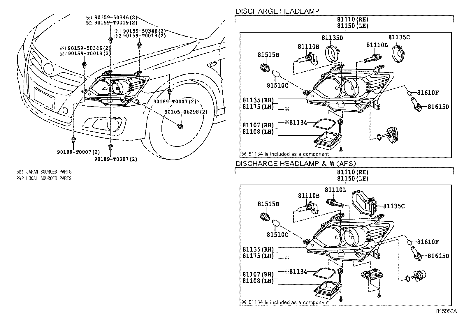  CAMRY HYBRID ASIA |  HEADLAMP
