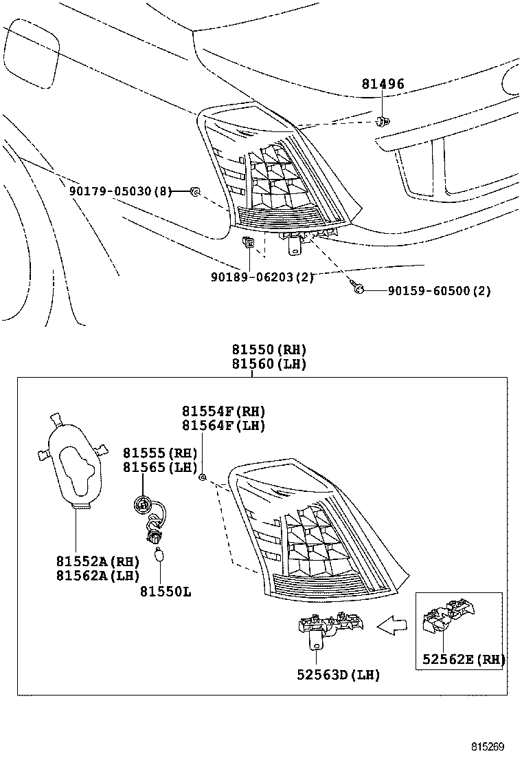  CROWN CHINA |  REAR COMBINATION LAMP