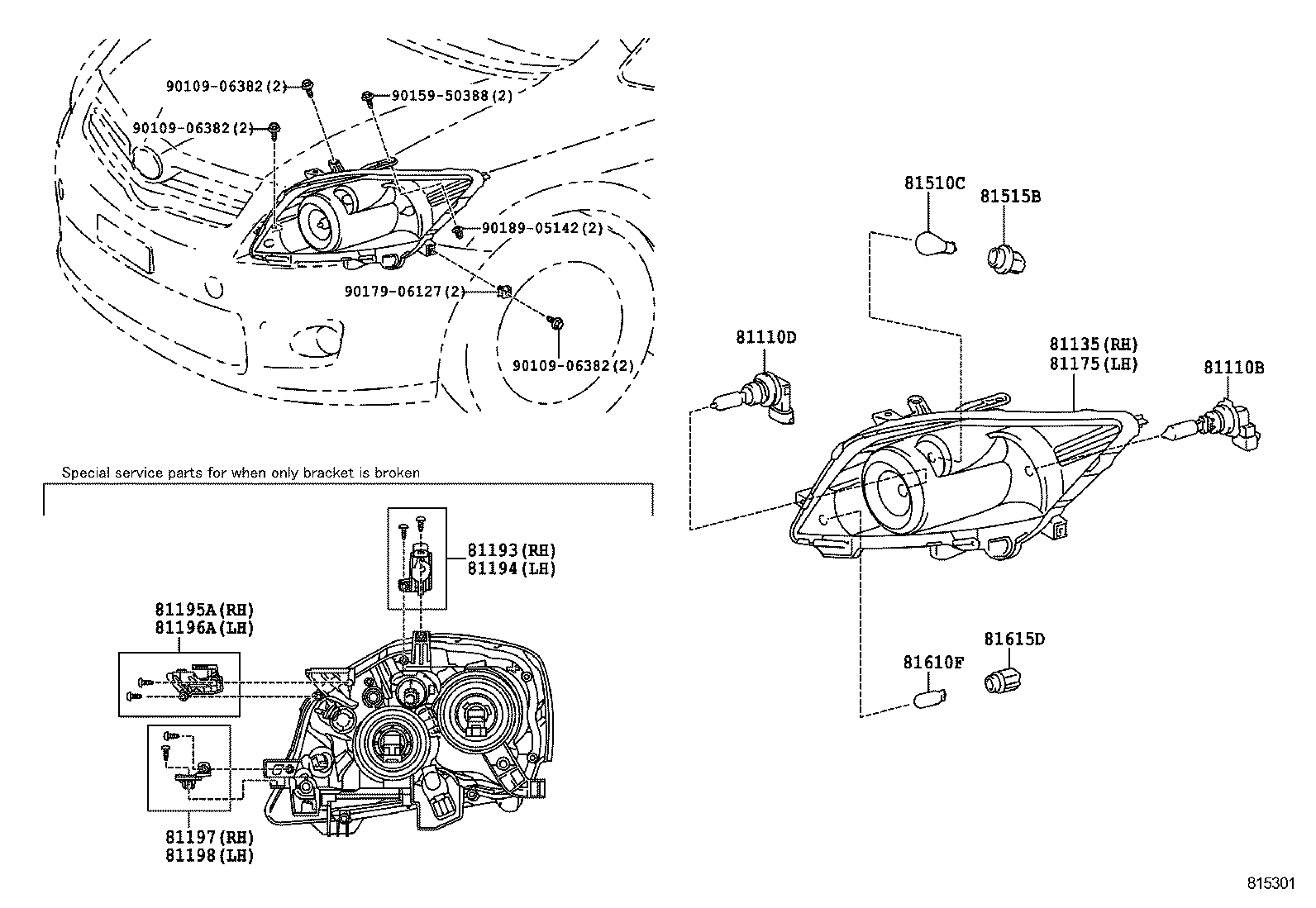  AURIS UKP |  HEADLAMP