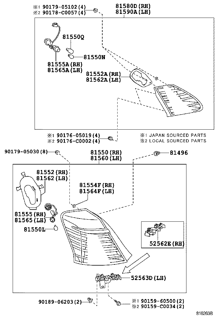  CROWN CHINA |  REAR COMBINATION LAMP