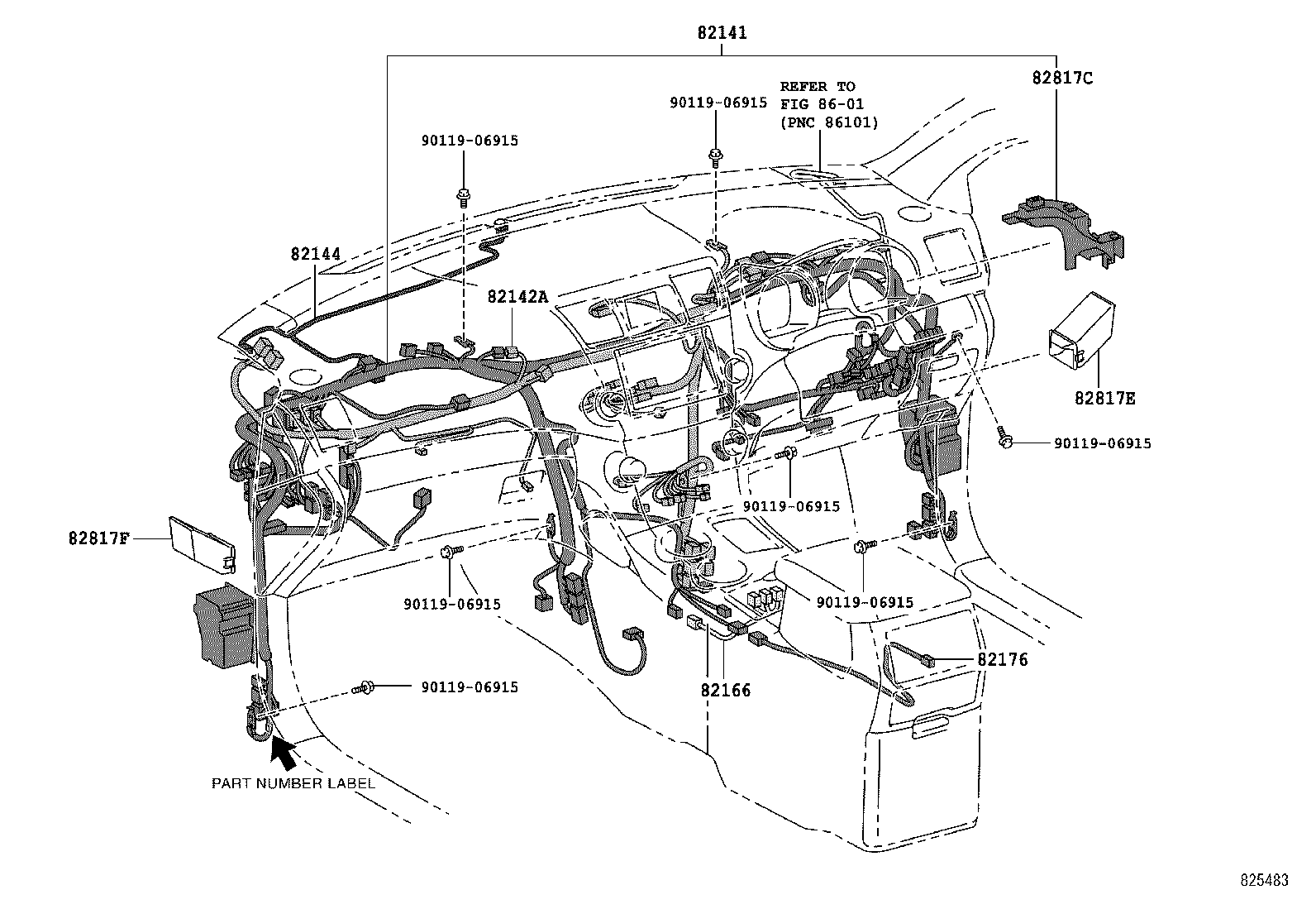  HIGHLANDER KLUGER |  WIRING CLAMP