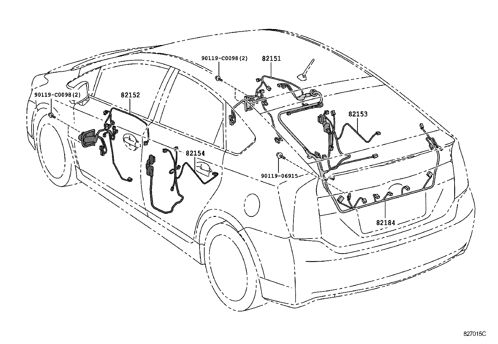  PRIUS CHINA |  WIRING CLAMP