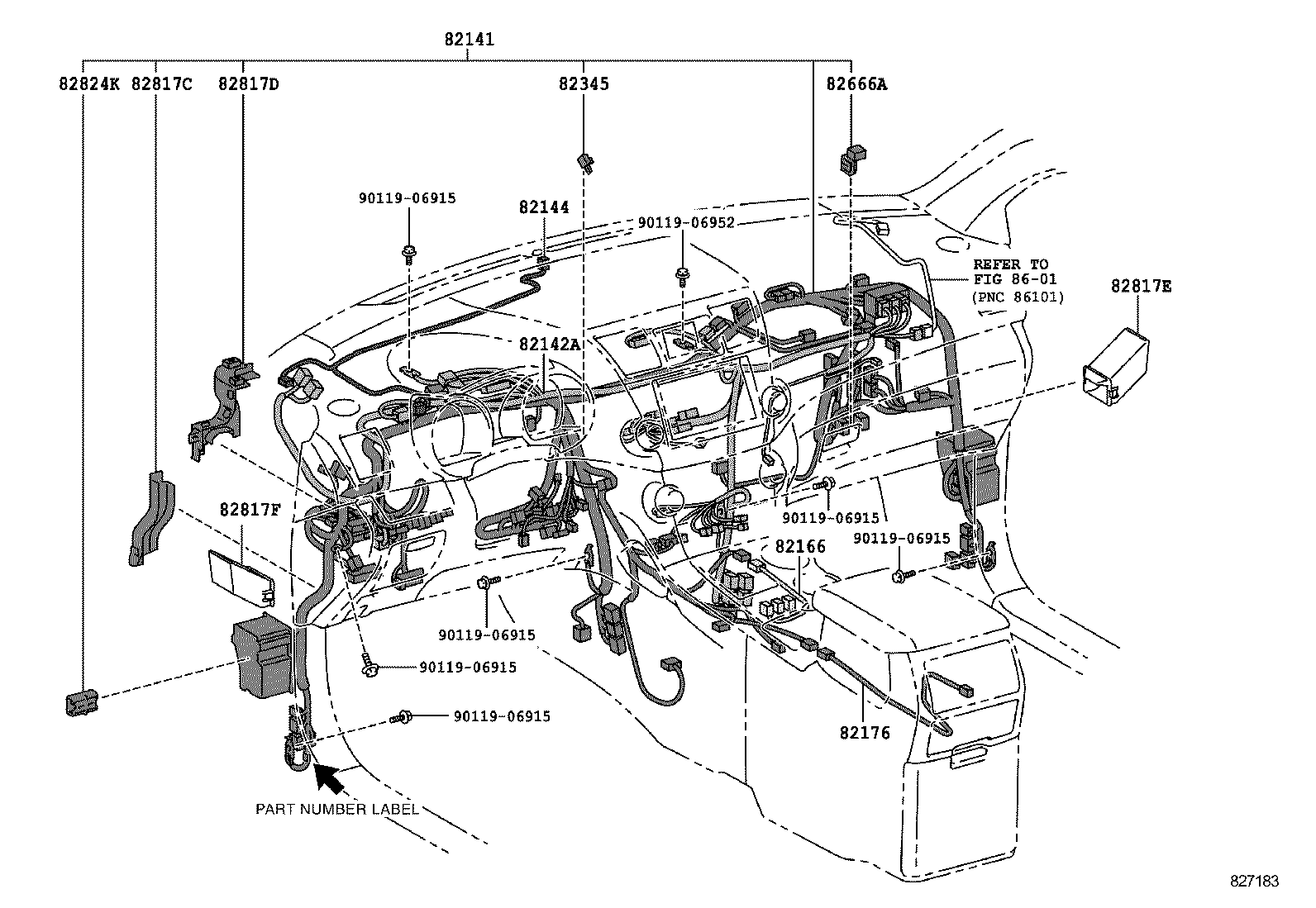  HIGHLANDER KLUGER |  WIRING CLAMP