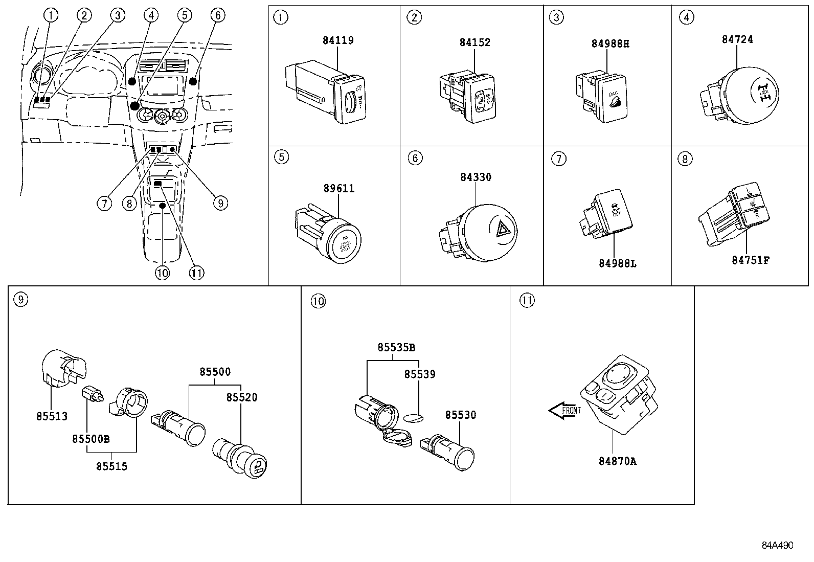  RAV4 CHINA |  SWITCH RELAY COMPUTER